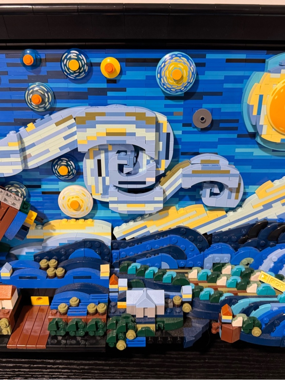 Lego Starry Night Mosaic Wall Art